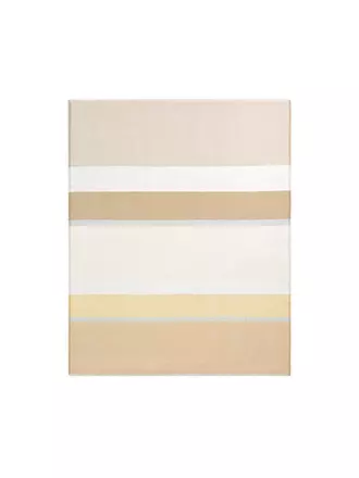 BIEDERLACK | Tagesdecke - Plaid 130x170cm  WHITE SANDSATION Sand Stripe | 